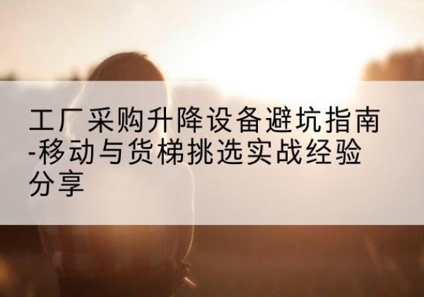 柳州移动式升降机怎么选-工厂采购升降设备避坑指南-移动与货梯挑选实战经验分享
